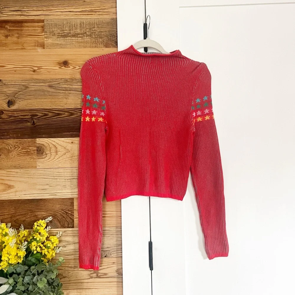 Urban Outfitters BDG Shauna Sky High Jacquard Sweater